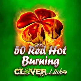 50 Red Hot Burning Clover Links slot icon by Novomatic, available at Winz Casino