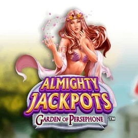 Almighty Jackpots: Garden of Persephone casino game by Novomatic – featured logo at Winz Casino