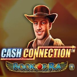 Cash Connection Book Of Ra by Novomatic, showcased at winzcasinoo.com – game logo