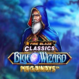 Fire Blaze Blue Wizard Megaways slot visual from Rarestone Gaming available on winzcasinoo.com