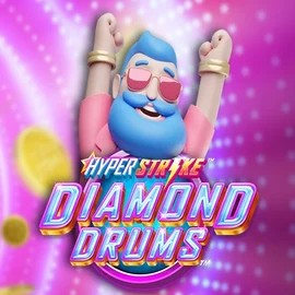 Hyper Strike Diamond Drums logo – Slots by Gameburger Studios at Winz Casino
