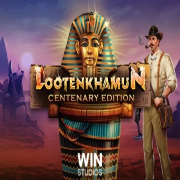 Loot'en Khamun the Dead Sea Scrolls slot logo by Win Studios at Winz Casino