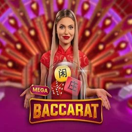 Mega Baccarat slot visual from Pragmatic Play available on winzcasinoo.com