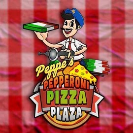 Peppe’s Pepperoni Pizza Plaza slot logo by Pragmatic Play at Winz Casino