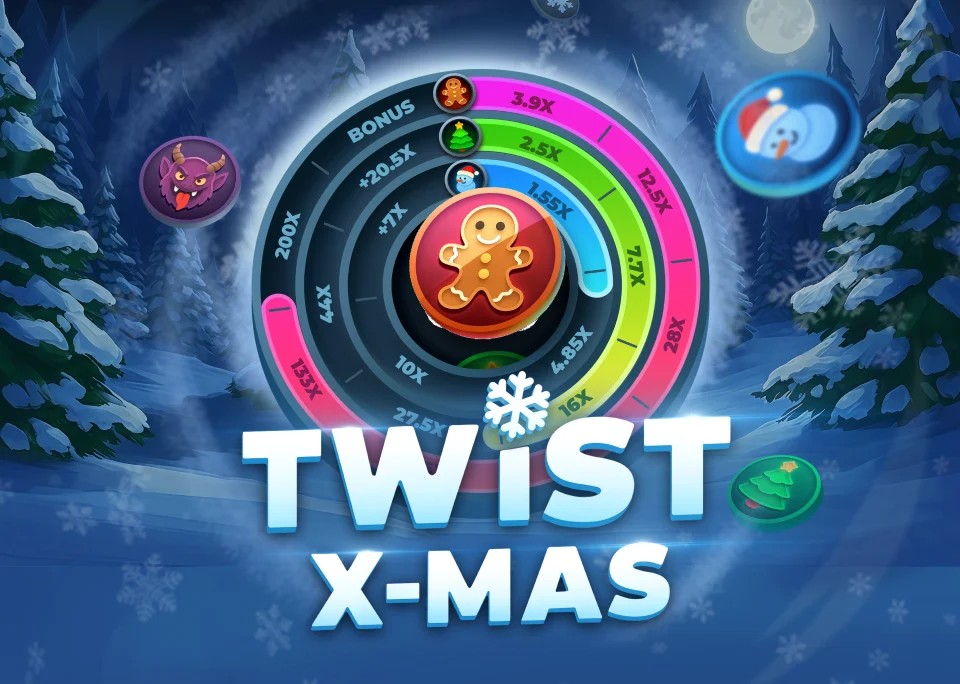 Twist X-mas slot icon by InOut, available at Winz Casino